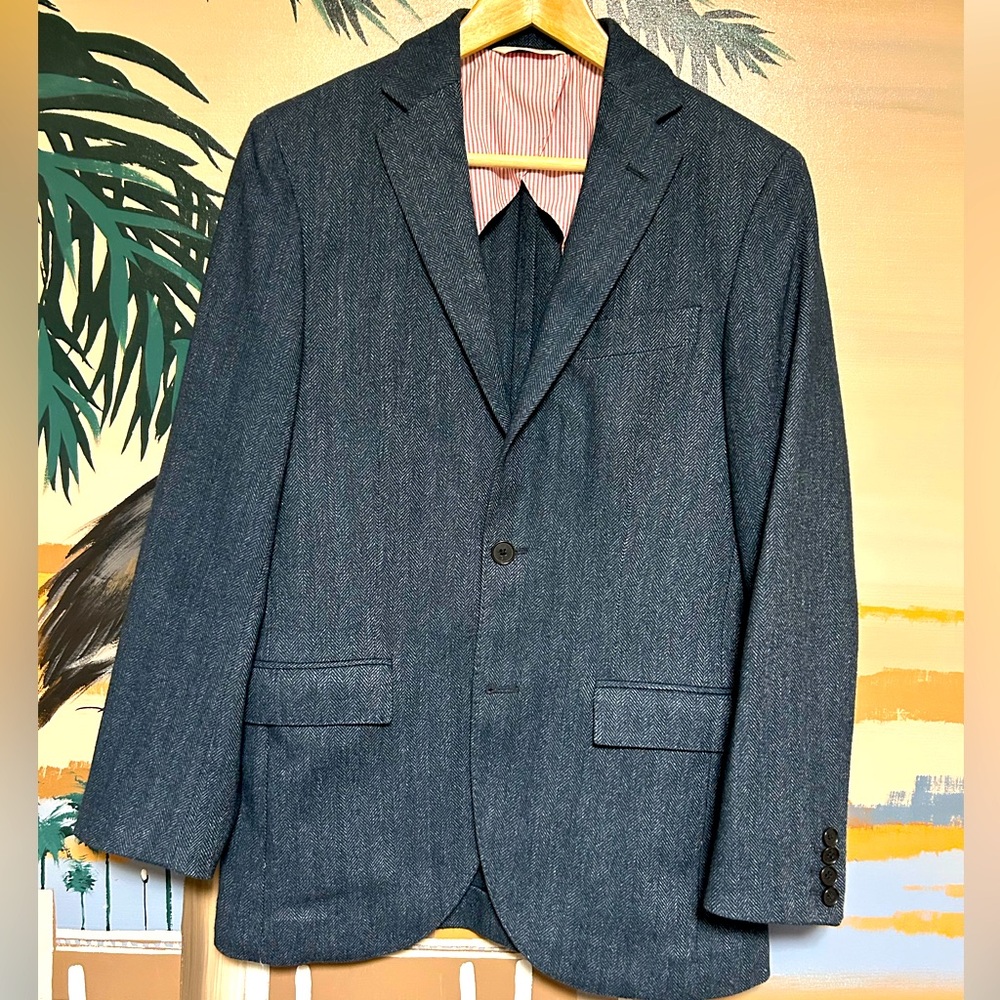 Brooks Brothers herringbone blazer jacket